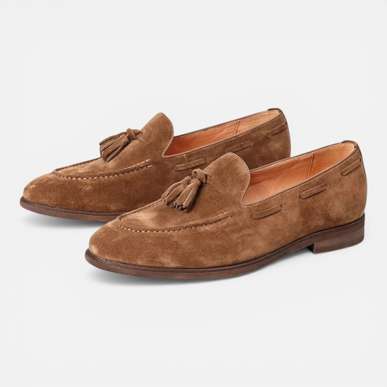 Felorro | Men’s Nubuck Leather Tassel Loafers Comfortable Slip-On Shoes