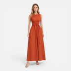 Felorro | Women’s Summer Maxi Dress Elegant Twist Waist Sleeveless
