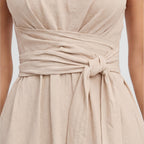 Felorro | Women’s Summer Maxi Dress Elegant Twist Waist Sleeveless