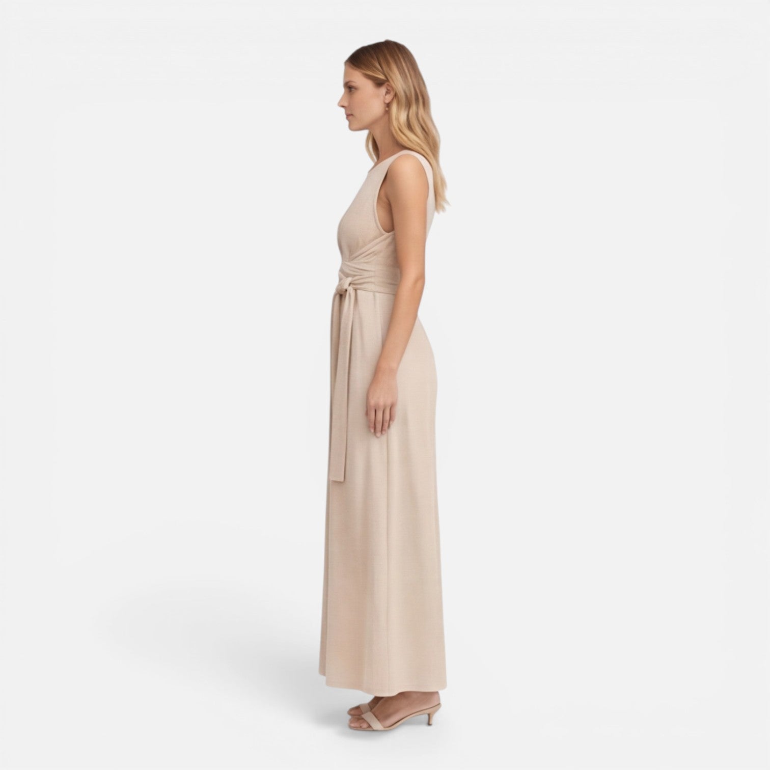 Felorro | Women’s Summer Maxi Dress Elegant Twist Waist Sleeveless