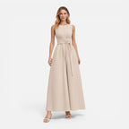 Felorro | Women’s Summer Maxi Dress Elegant Twist Waist Sleeveless