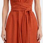 Felorro | Women’s Summer Maxi Dress Elegant Twist Waist Sleeveless