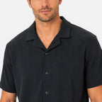 Felorro | Men’s Textured Shirt and Shorts Set Lightweight Summer Outfit