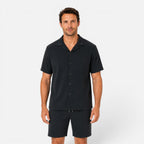 Felorro | Men’s Textured Shirt and Shorts Set Lightweight Summer Outfit