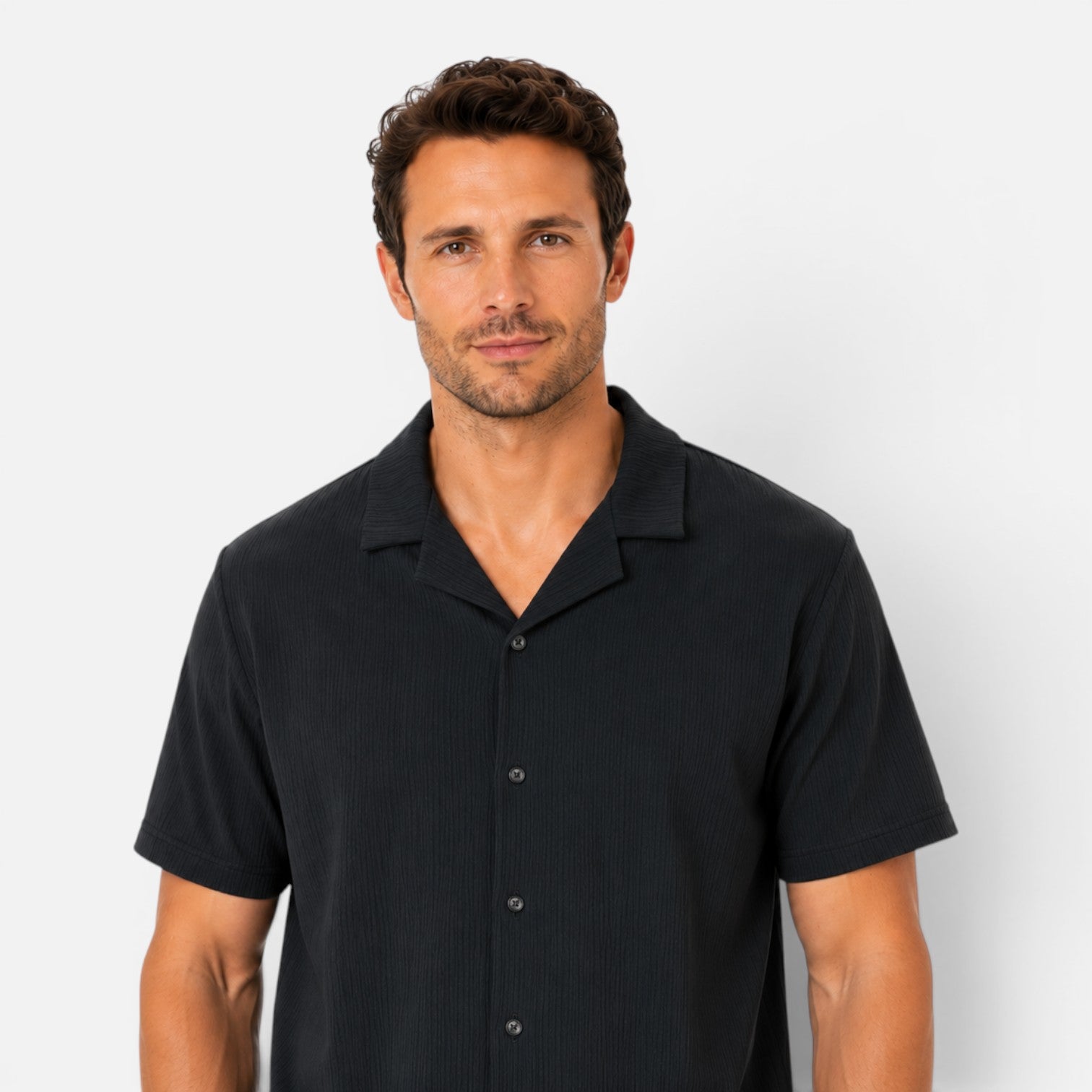 Felorro | Men’s Textured Shirt and Shorts Set Lightweight Summer Outfit