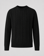 Men’s Cable Knit Crew Neck Sweater