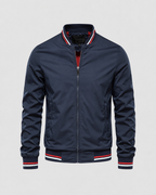 Men’s Classic Bomber Jacket with Ribbed Trim