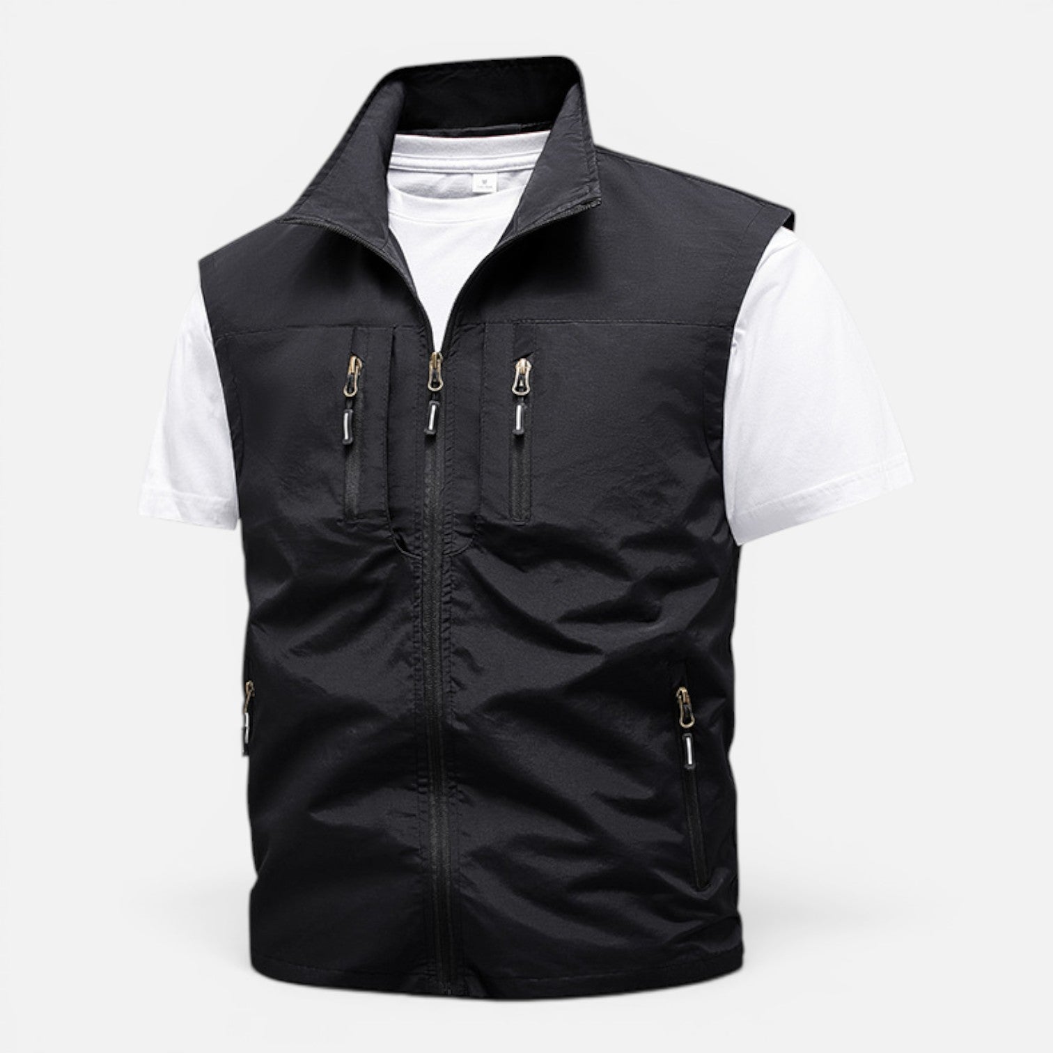 Men's Lightweight Multi-Pocket Utility Gilet
