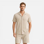 Felorro | Men’s Shirt and Shorts Set Breathable Summer Co-Ord