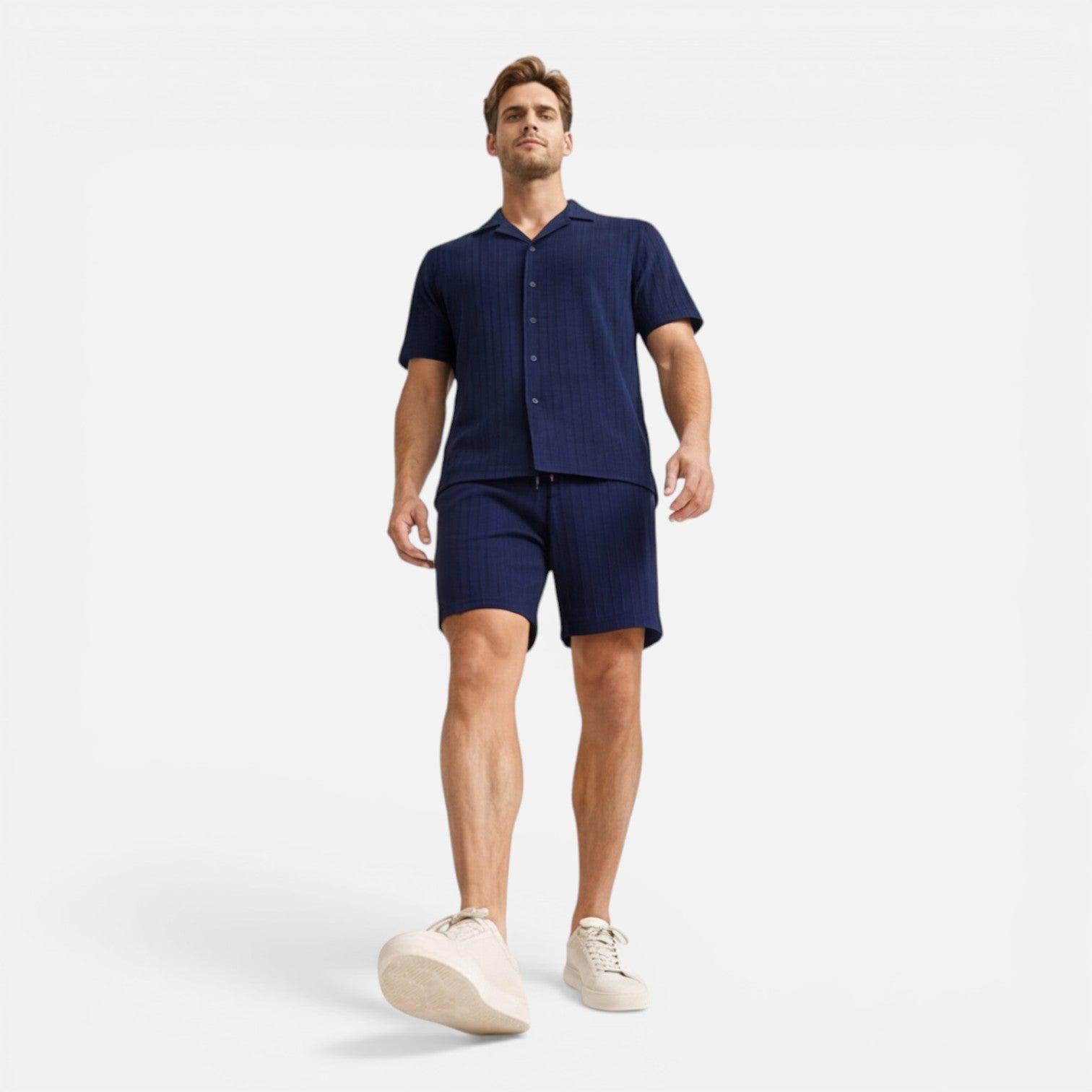 Felorro | Men’s Shirt and Shorts Set Breathable Summer Co-Ord