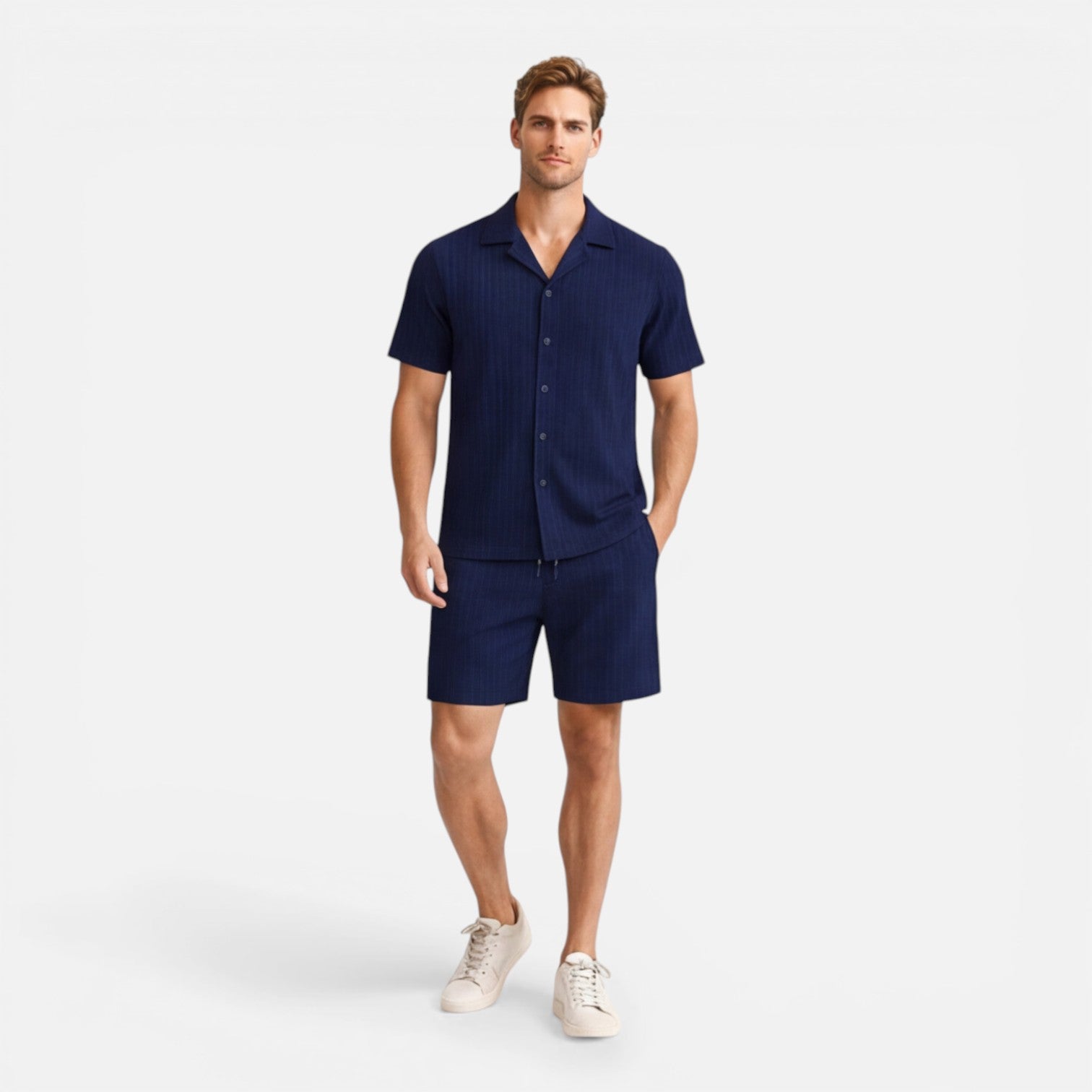 Felorro | Men’s Shirt and Shorts Set Breathable Summer Co-Ord
