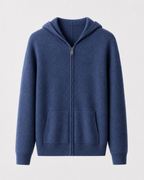 Men’s Merino Wool Zip-Up Hoodie – Lightweight Knit