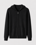 Men’s Merino Wool Zip-Up Hoodie – Lightweight Knit