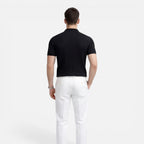 Felorro | Men’s Ribbed Knit Polo Shirt Premium Cotton Slim Fit