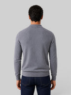 Men's Wool Knit Polo Sweater – Long Sleeve