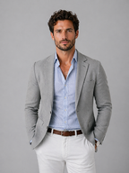 Men’s Tailored Knit Blazer for Smart Casual Wear