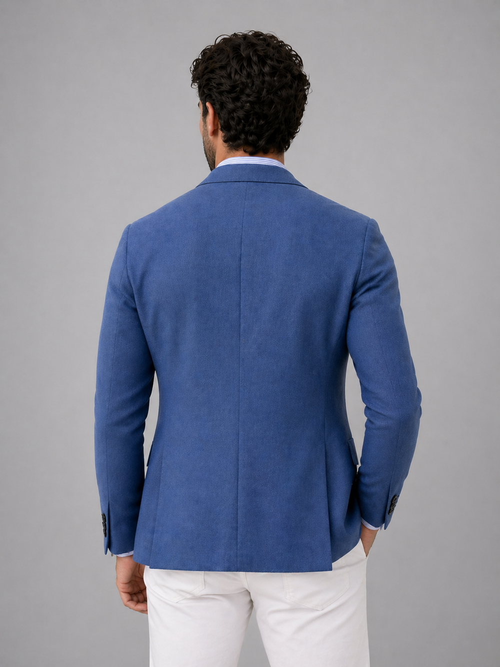 Men’s Tailored Knit Blazer for Smart Casual Wear