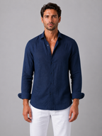 Men’s Long Sleeve Casual Button-Up Shirt