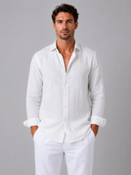 Men’s Long Sleeve Casual Button-Up Shirt