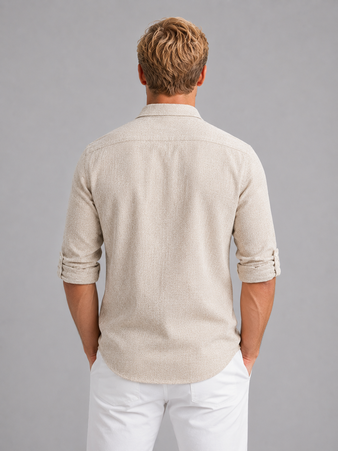Men's Long Sleeve Casual Shirt Lightweight Summer Shirt