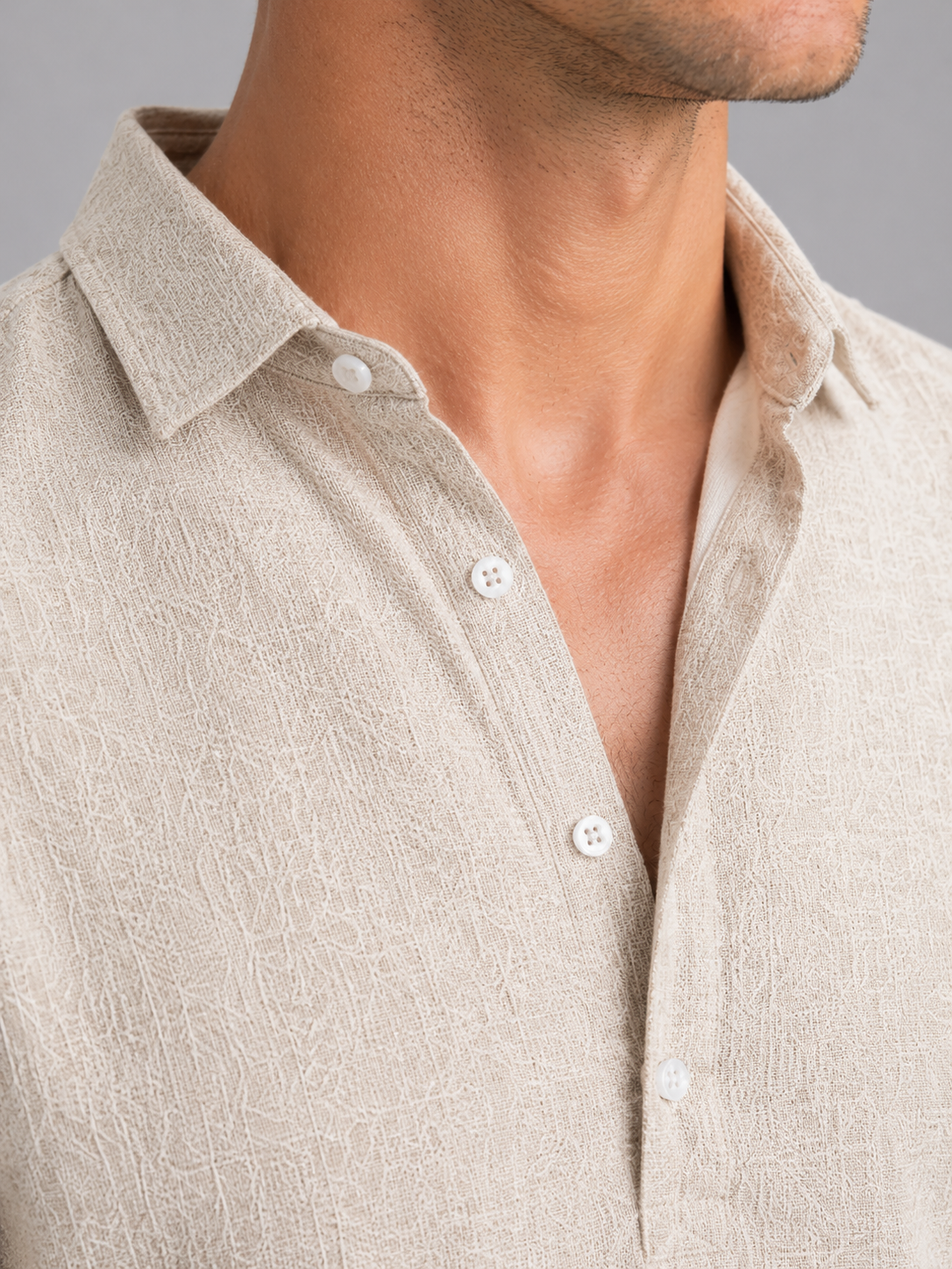 Men's Long Sleeve Casual Shirt Lightweight Summer Shirt