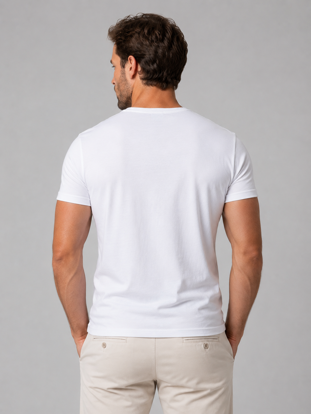Men's Short Sleeve Henley T-Shirt Casual Fit