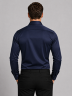 Men’s Slim Fit Stretch Dress Shirt – Tailored Business Casual Fit