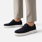 Felorro | Men’s Suede Lace-Up Loafers Comfortable Casual Work Shoes