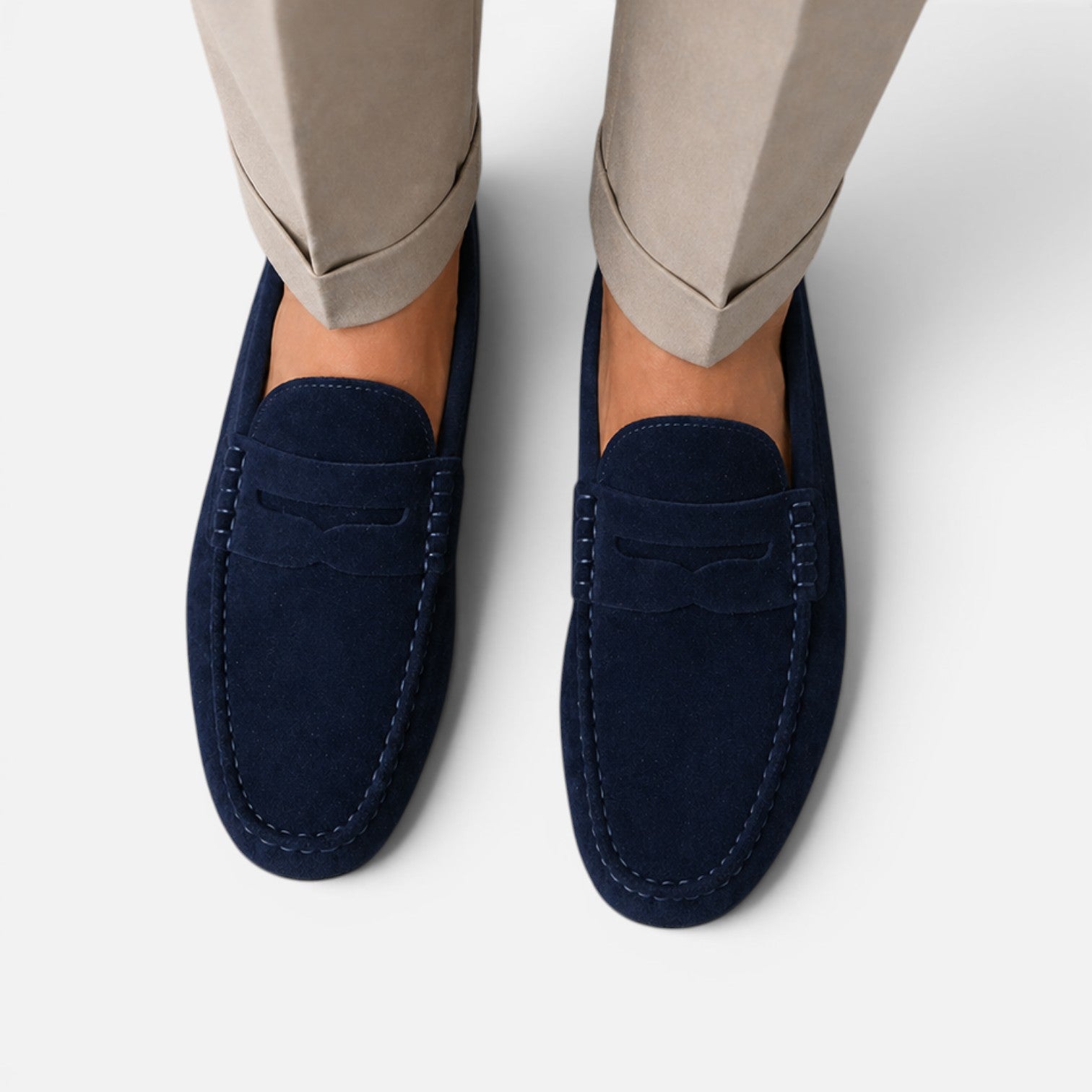Felorro | Men’s Suede Loafers Lightweight Comfort Slip-On Shoes