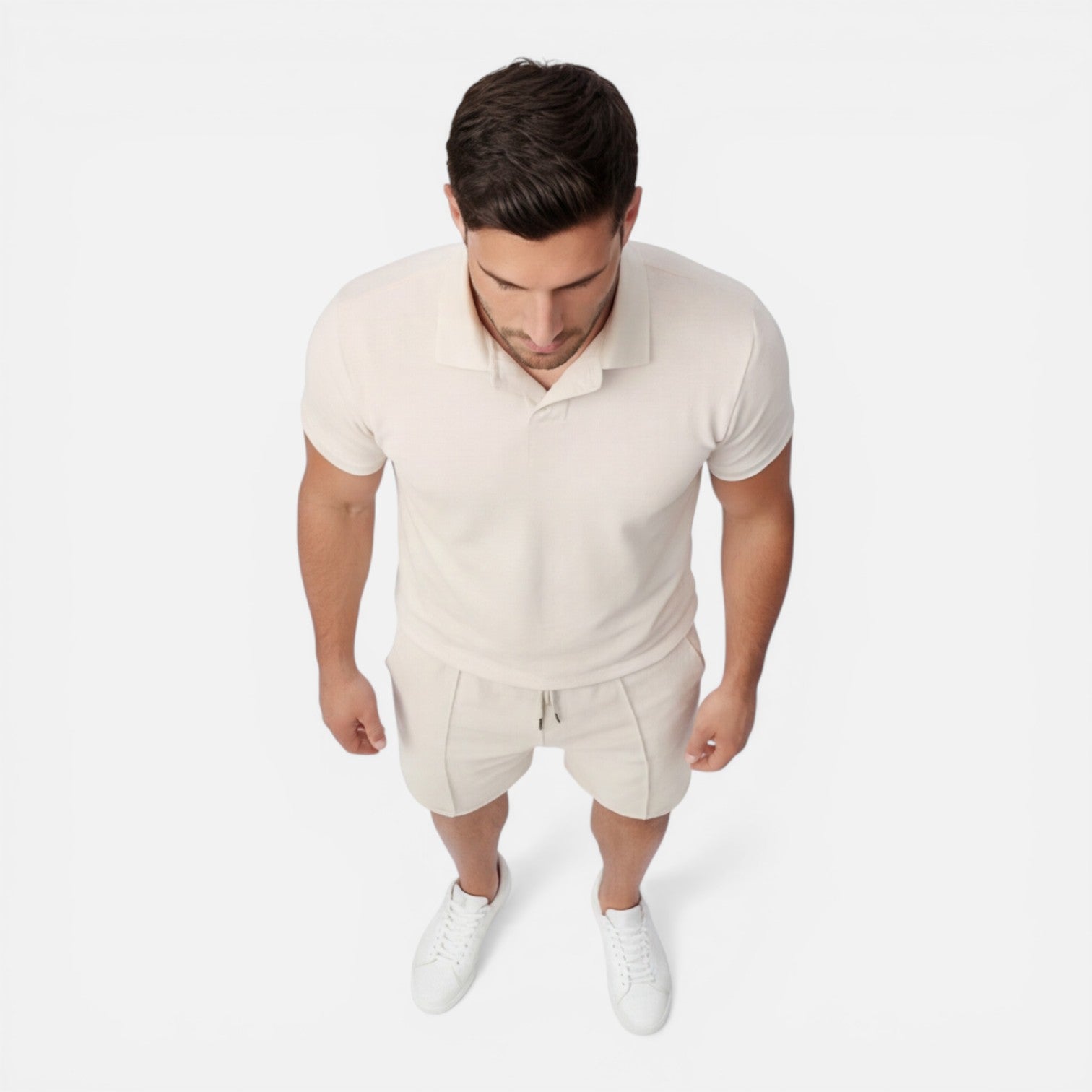 Felorro | Men’s Polo Shirt and Shorts Set Summer Slim Fit