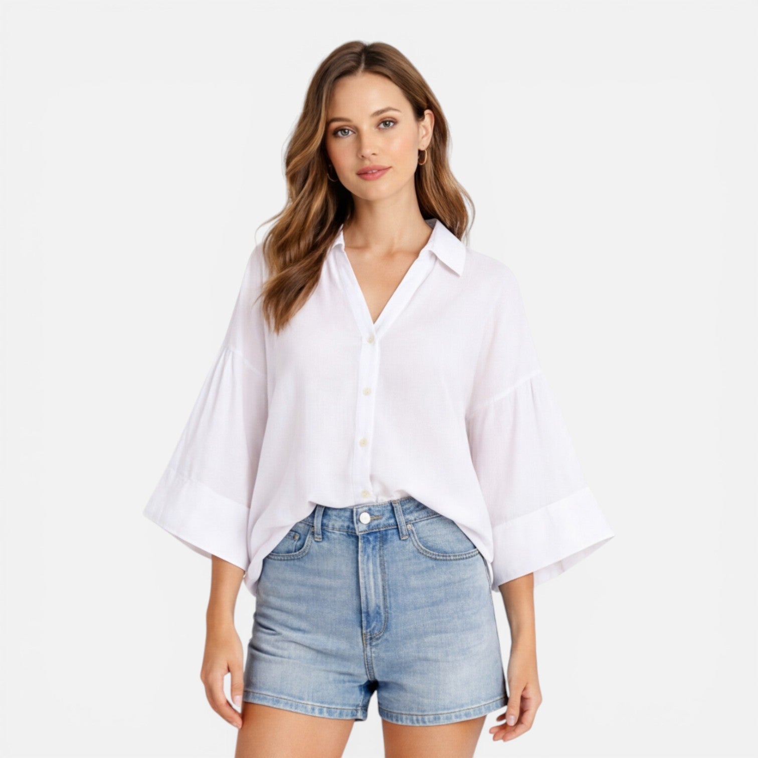 Felorro | Women’s Lightweight Summer Blouse Loose Fit Vacation Shirt