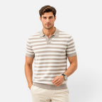 Felorro | Men’s Striped Slim Fit Polo Shirt Soft Summer Wear