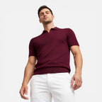 Felorro | Men’s Slim Fit Knit Polo Shirt Lightweight Breathable Wear