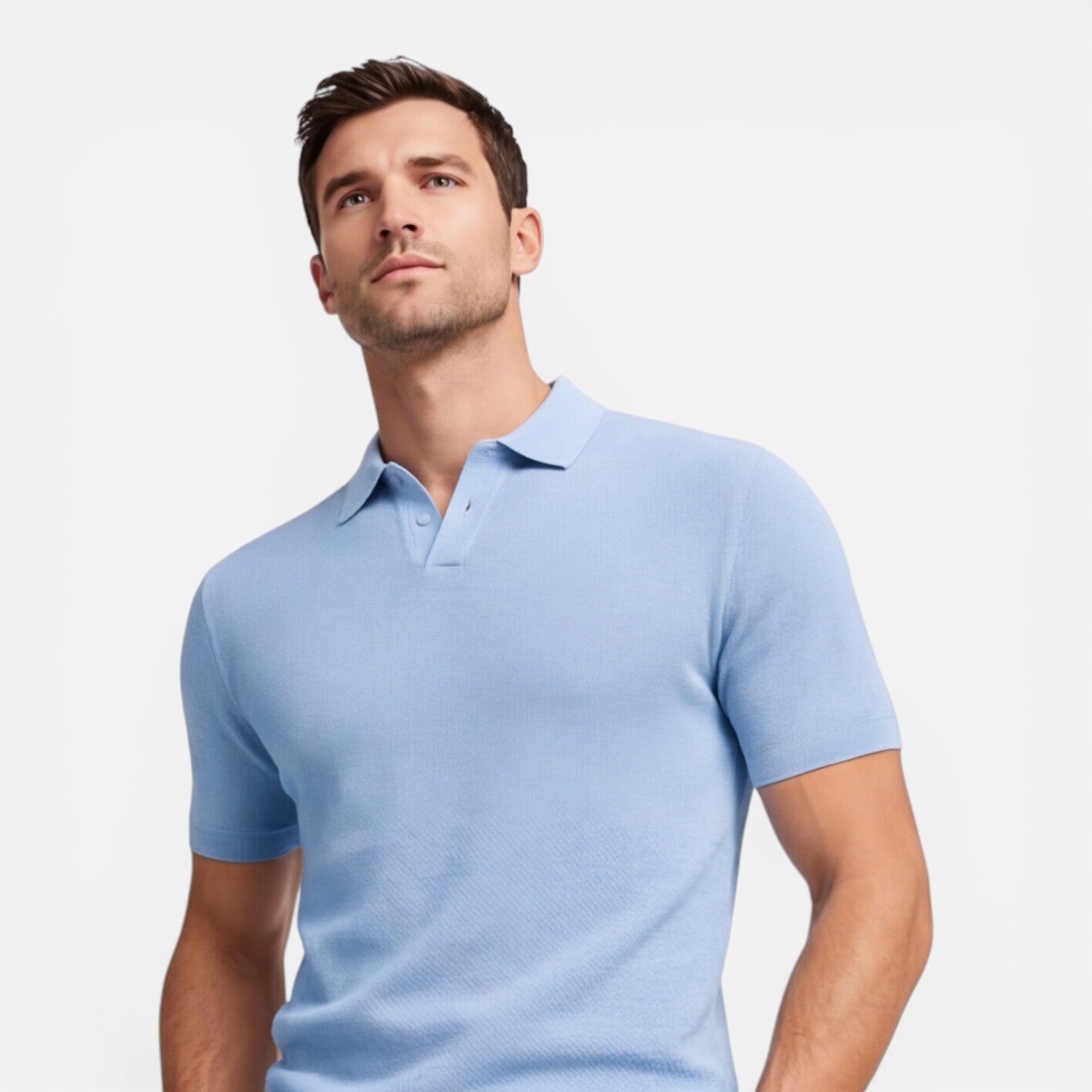 Felorro | Men’s Slim Fit Knit Polo Shirt Lightweight Breathable Wear