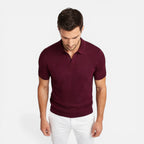 Felorro | Men’s Slim Fit Knit Polo Shirt Lightweight Breathable Wear