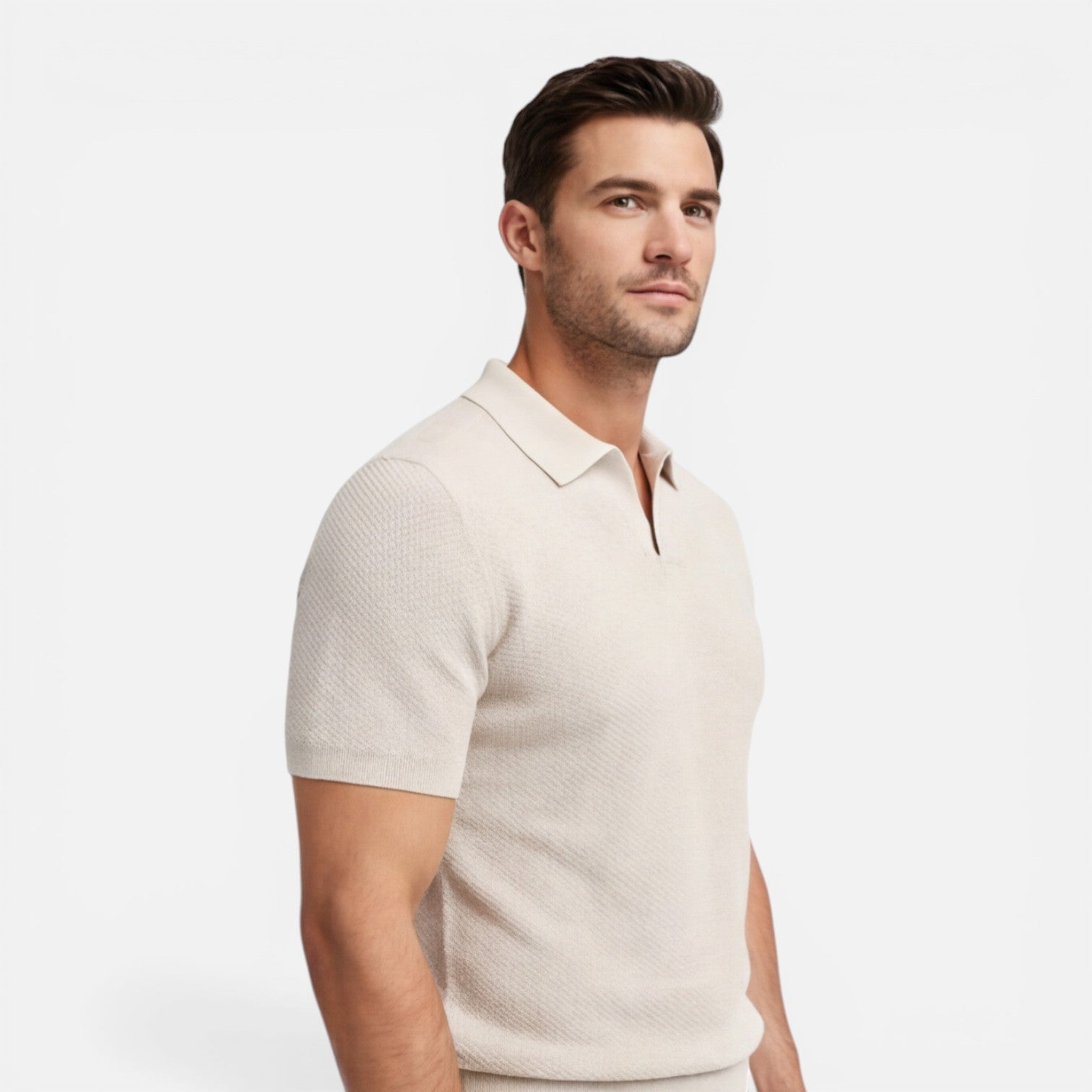 Felorro | Men’s Slim Fit Knit Polo Shirt Lightweight Breathable Wear
