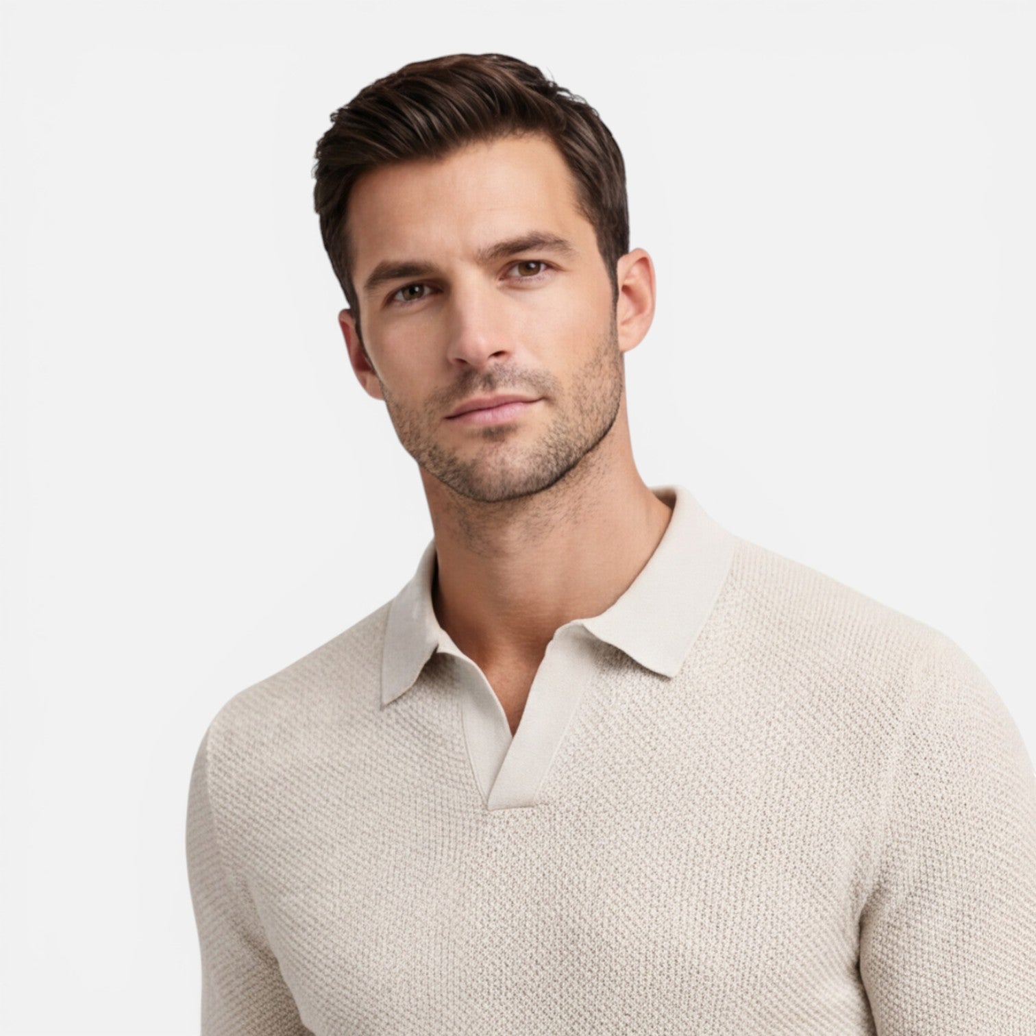 Felorro | Men’s Slim Fit Knit Polo Shirt Lightweight Breathable Wear