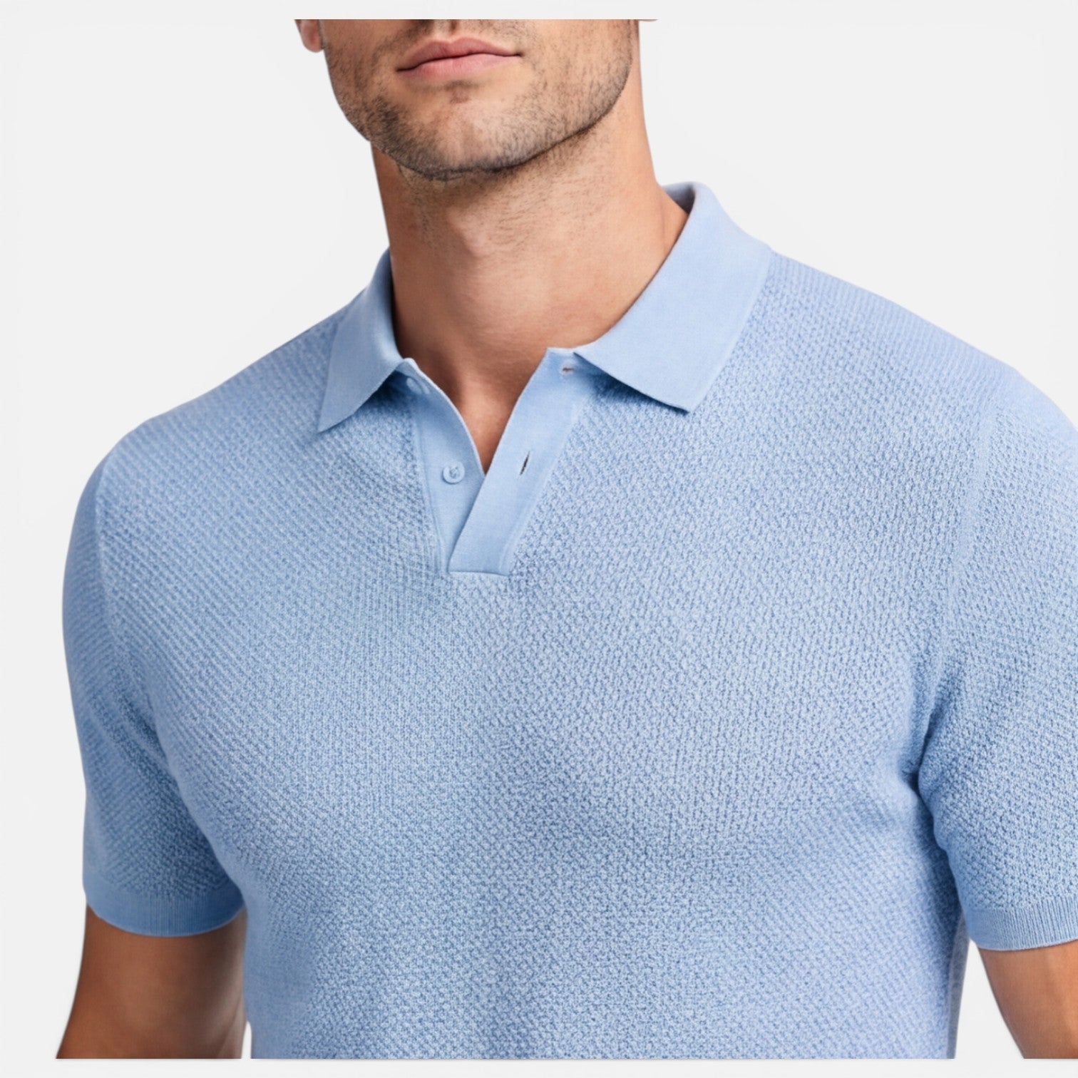 Felorro | Men’s Slim Fit Knit Polo Shirt Lightweight Breathable Wear