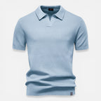 Felorro | Men’s Slim Fit Knit Polo Shirt Lightweight Breathable Wear