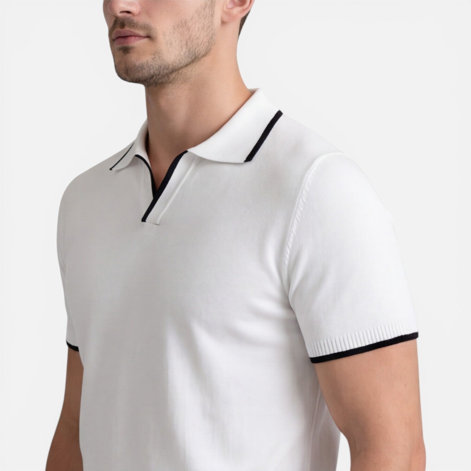 Felorro | Men’s Slim Fit Summer Polo Shirt Lightweight Breathable Knit