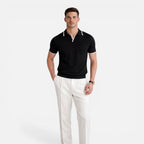 Felorro | Men’s Slim Fit Summer Polo Shirt Lightweight Breathable Knit