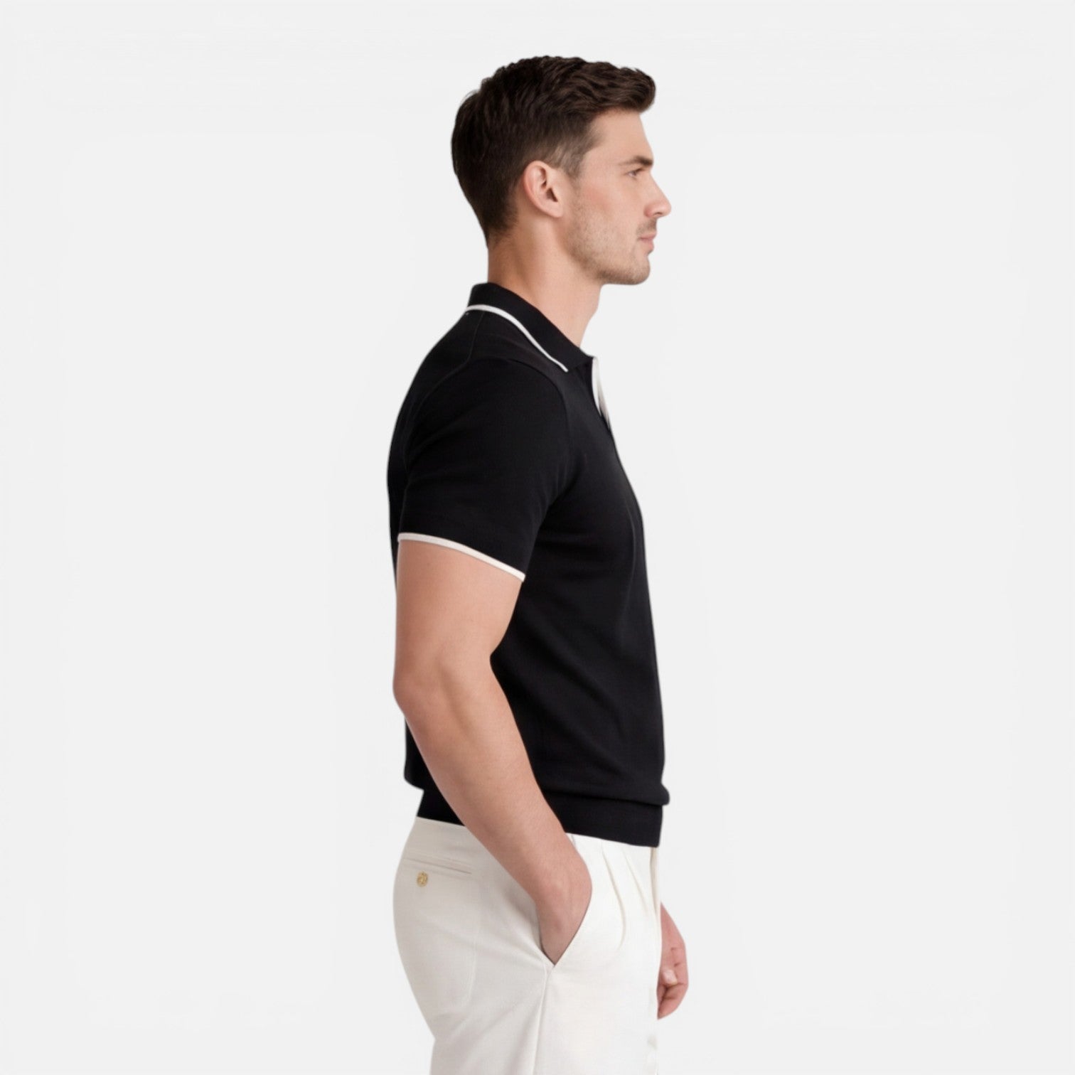 Felorro | Men’s Slim Fit Summer Polo Shirt Lightweight Breathable Knit