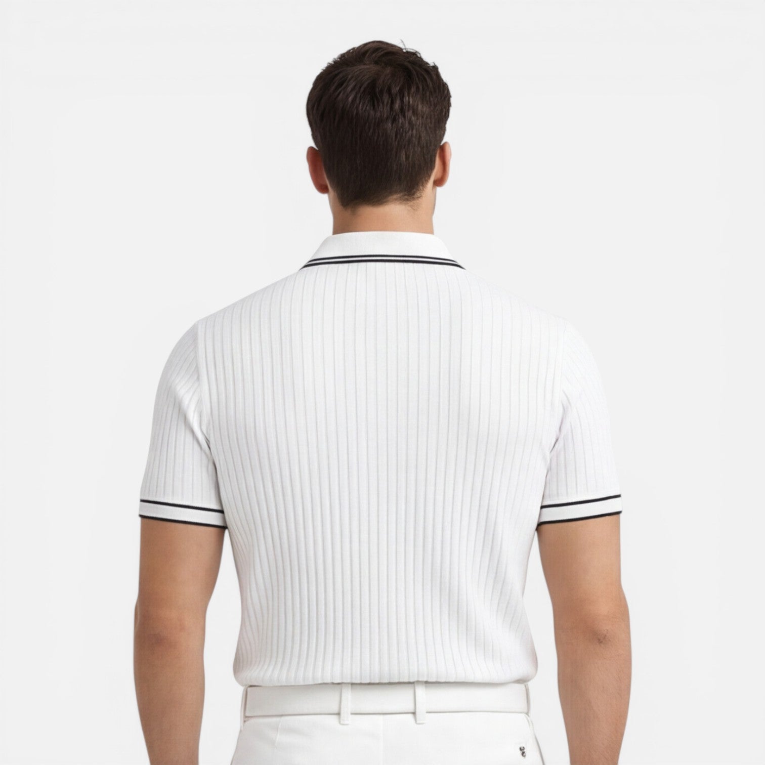 Felorro | Men’s Knit Polo Shirt Slim Fit Breathable Summer Classic