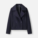 Women’s Short Double-Breasted Jacket Lightweight Tailored Spring