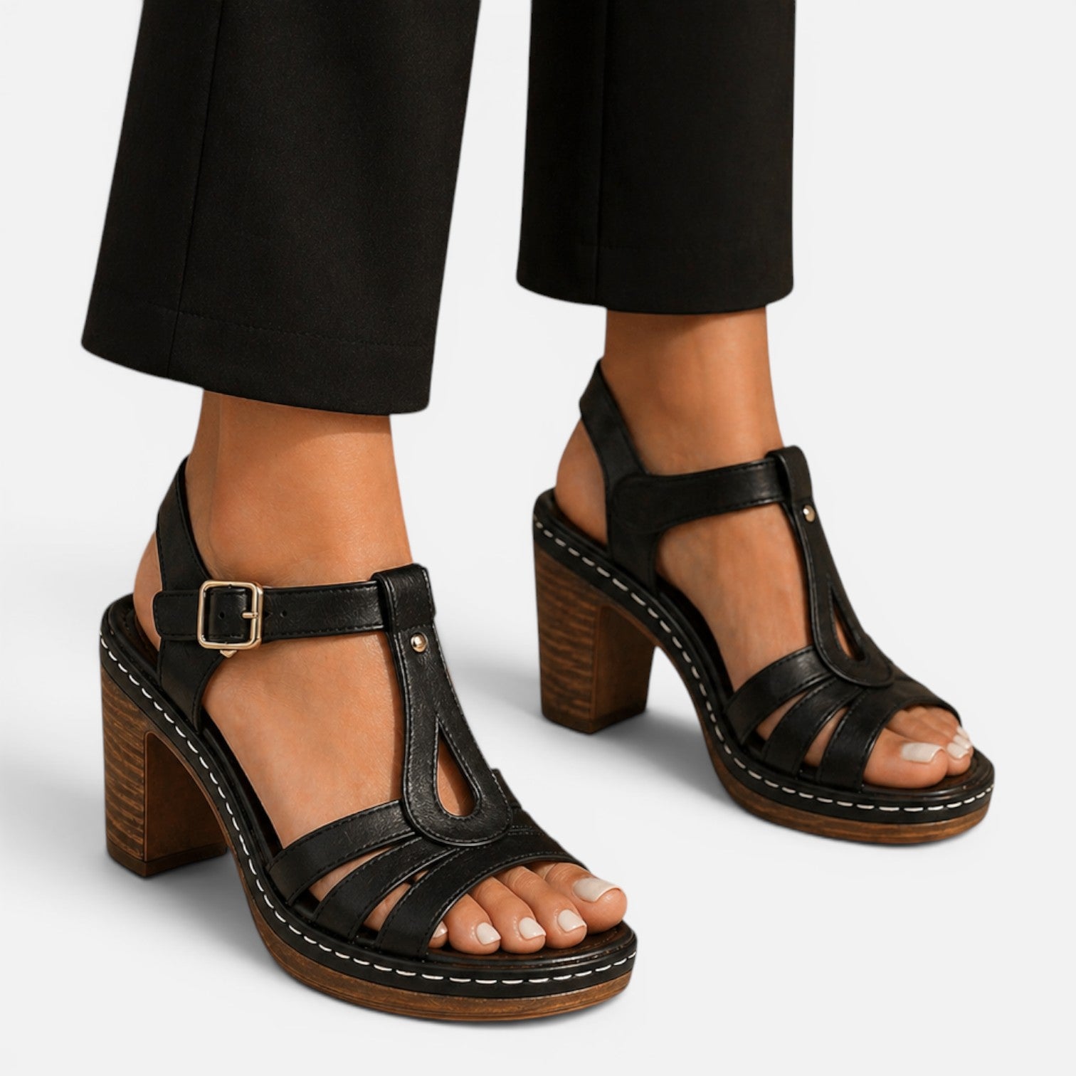 Felorro | Women’s Comfortable Block Heel Sandals for Walking Summer