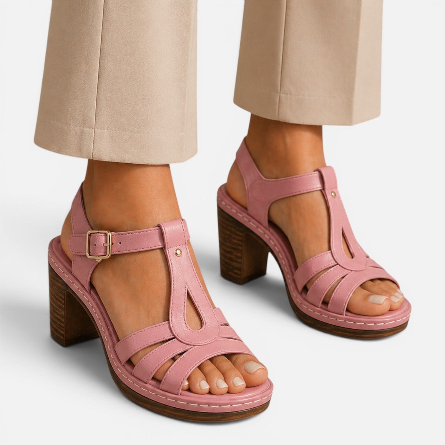 Felorro | Women’s Comfortable Block Heel Sandals for Walking Summer