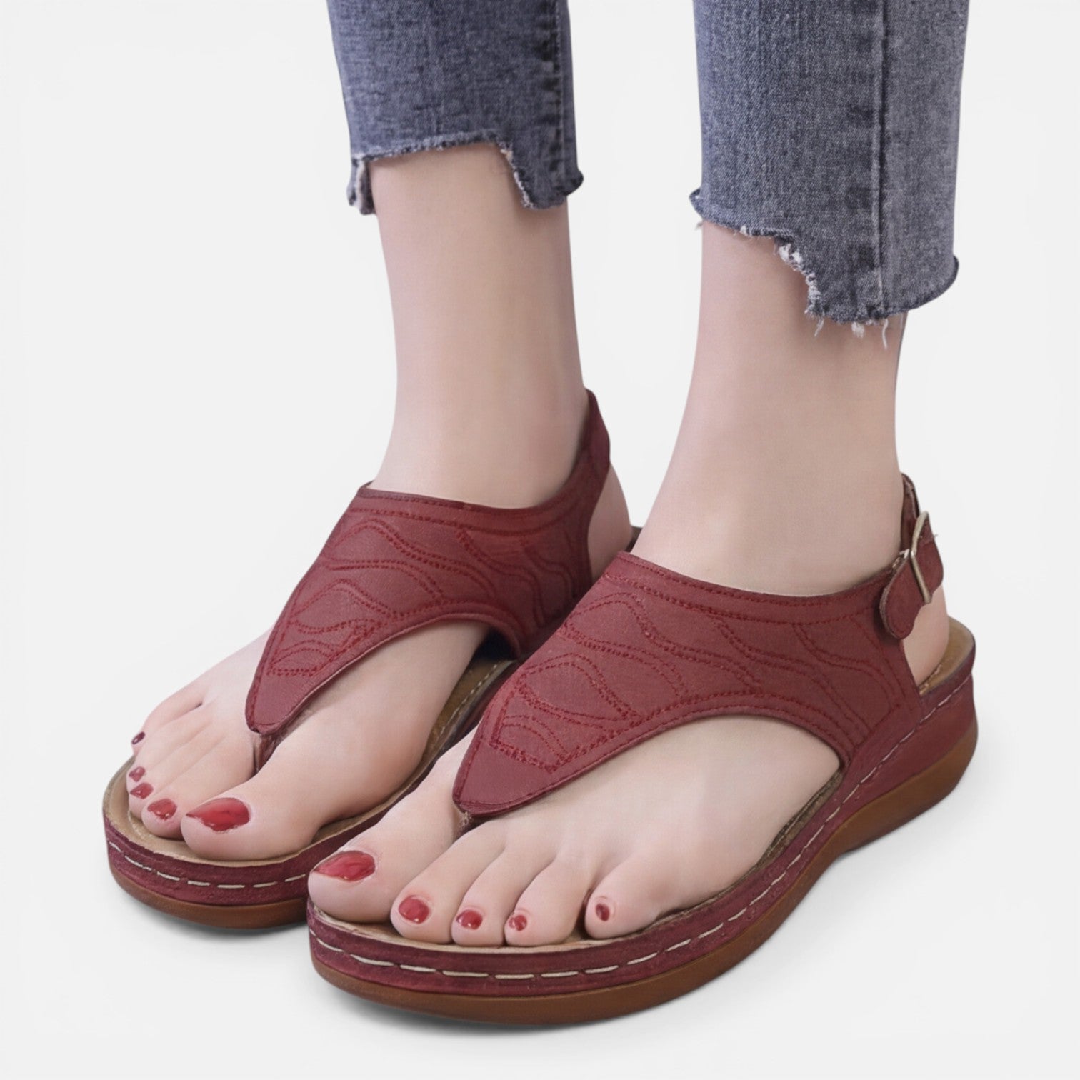 Felorro | Women’s Comfortable Wedge Sandals for Walking Summer Support