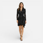 Felorro | Women’s Sequin Blazer Dress Wrap Mini Elegant