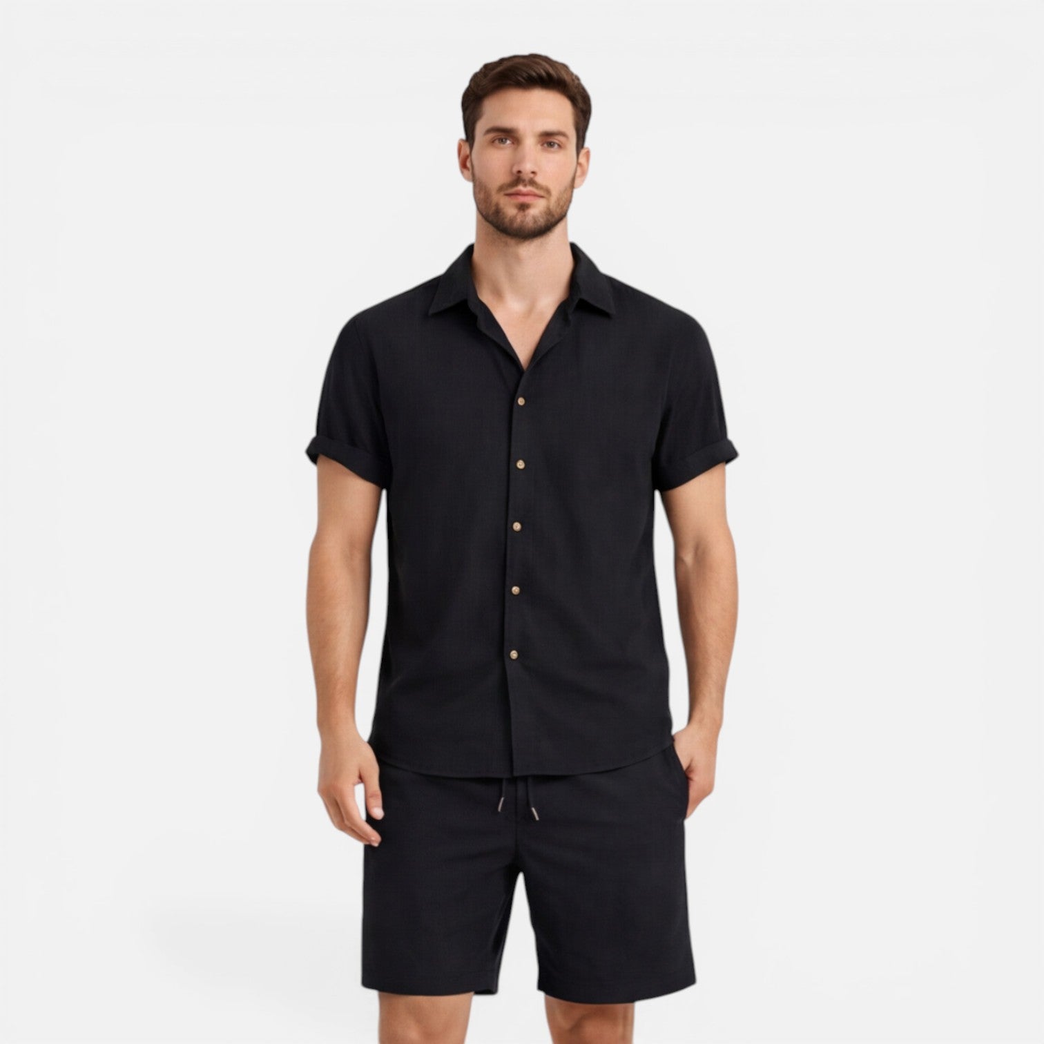 Felorro | Men’s Lightweight Shirt and Shorts Set Summer Co-Ord