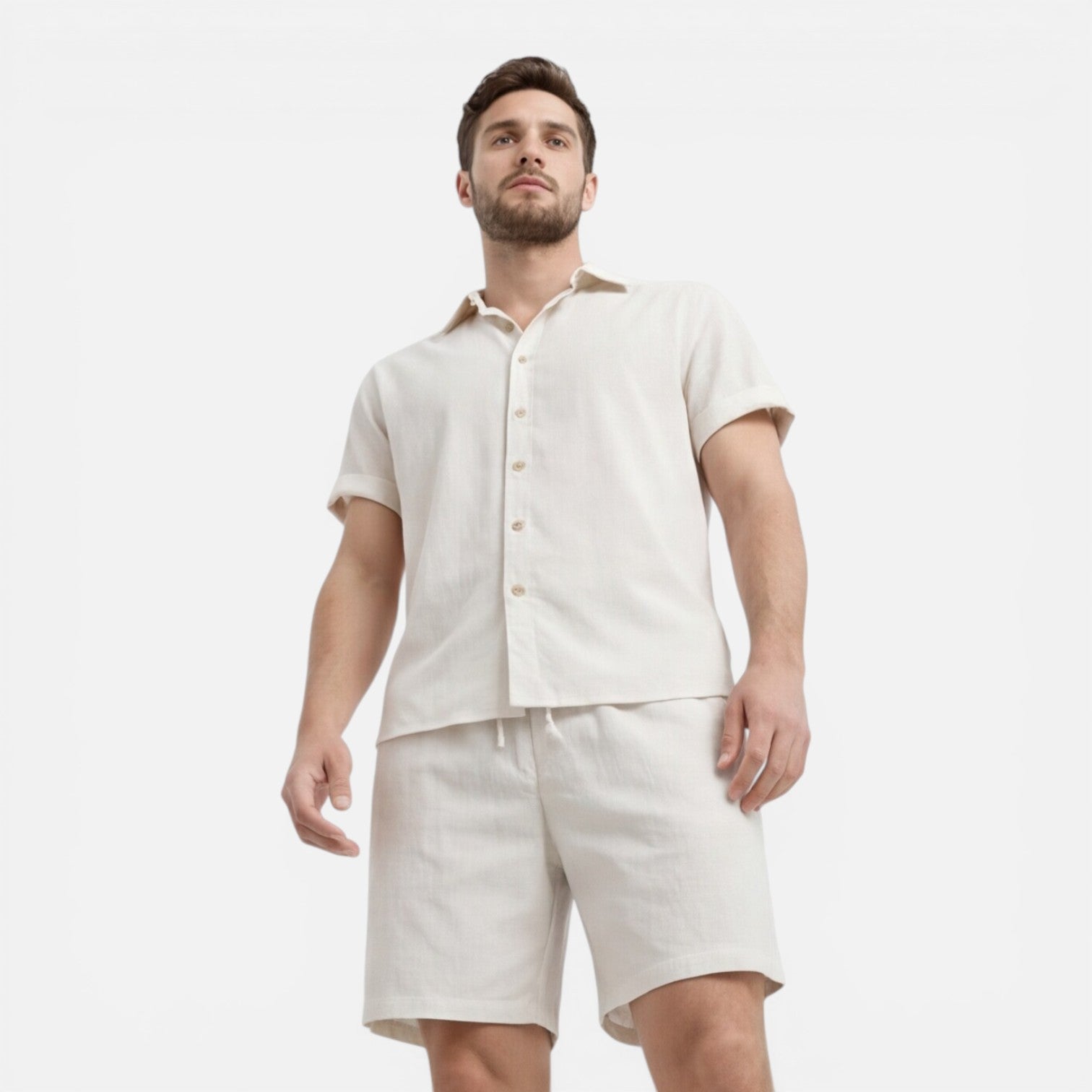 Felorro | Men’s Lightweight Shirt and Shorts Set Summer Co-Ord